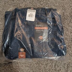 Dickies Men's Straight Leg Jeans - Dark Blue